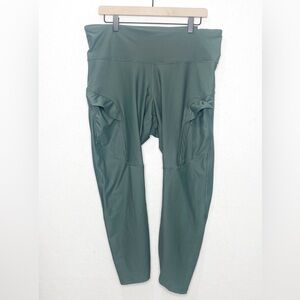 Old Navy Legging Women Size 2X Powersoft High Rise 7/8 Pocket Athletic Gym Run